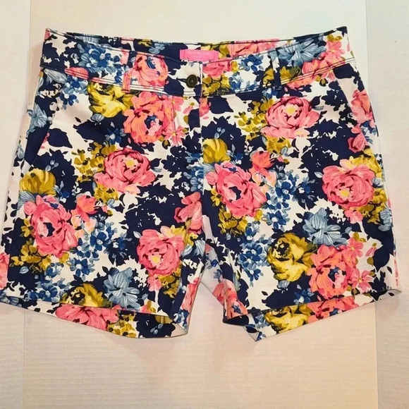 Isaac Mizrahi Flowered Shorts - Picture 1 of 9